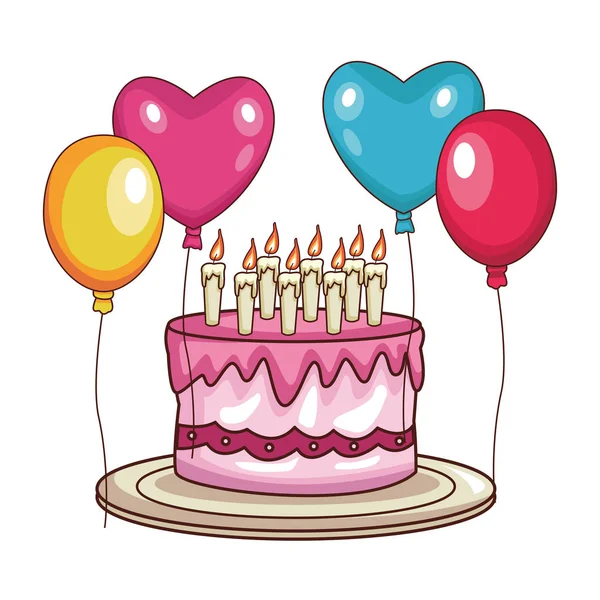 Pastel feliz cumpleaños diseño Ilustración de stock de ©jemastock #120583388