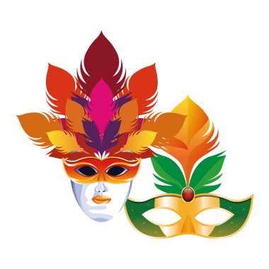 Tüyleriyle maske