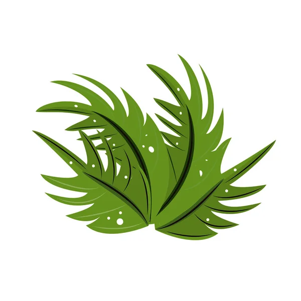 Leaves tropical cartoon — Stock Vector