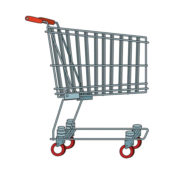 Shopping cart cartoon — Stock Vector