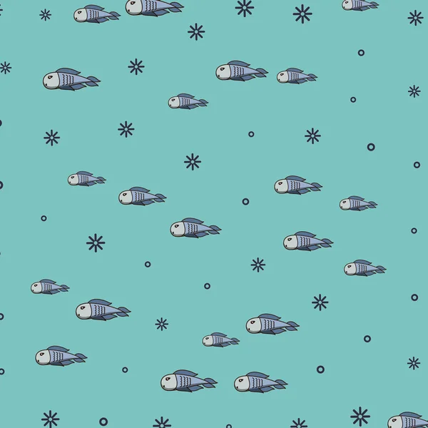 Modèle de poissons fond — Image vectorielle