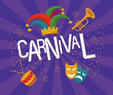 Karnaval festivali kart afiş