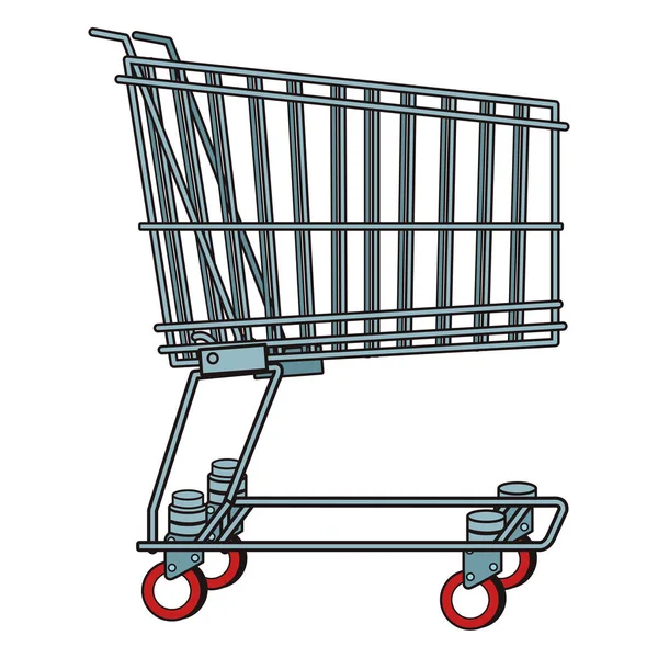 Carrito de compras pop art — Vector de stock