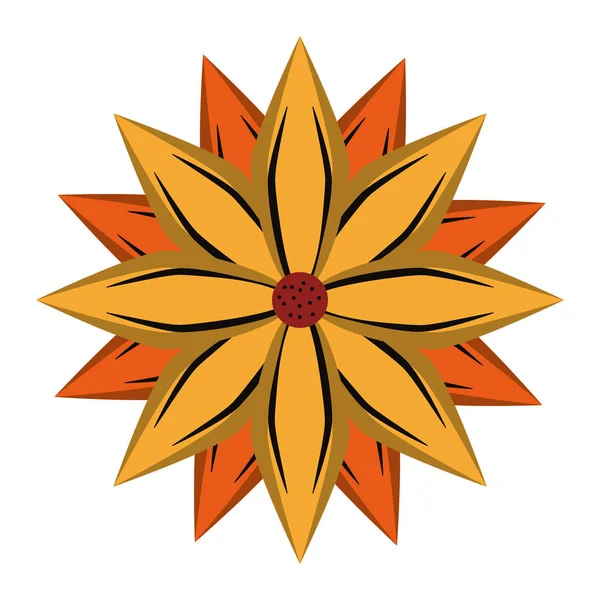Fleur pétales dessin animé — Image vectorielle