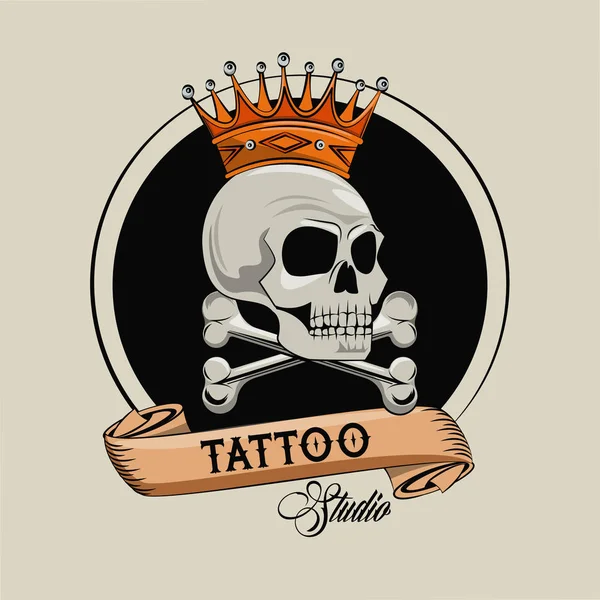 Estudio de tatuaje vieja escuela — Vector de stock
