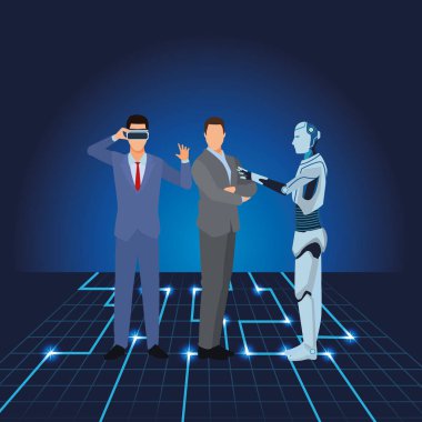 insansı robot ve işadamları