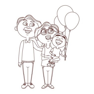 Büyükanne ve büyükbabalar ve torunlar