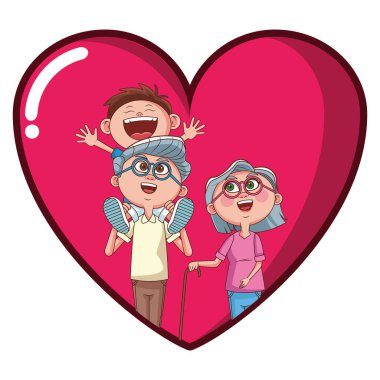 Büyükanne ve büyükbabalar ve torunlar