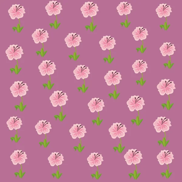 Fundo rosa floral — Vetor de Stock