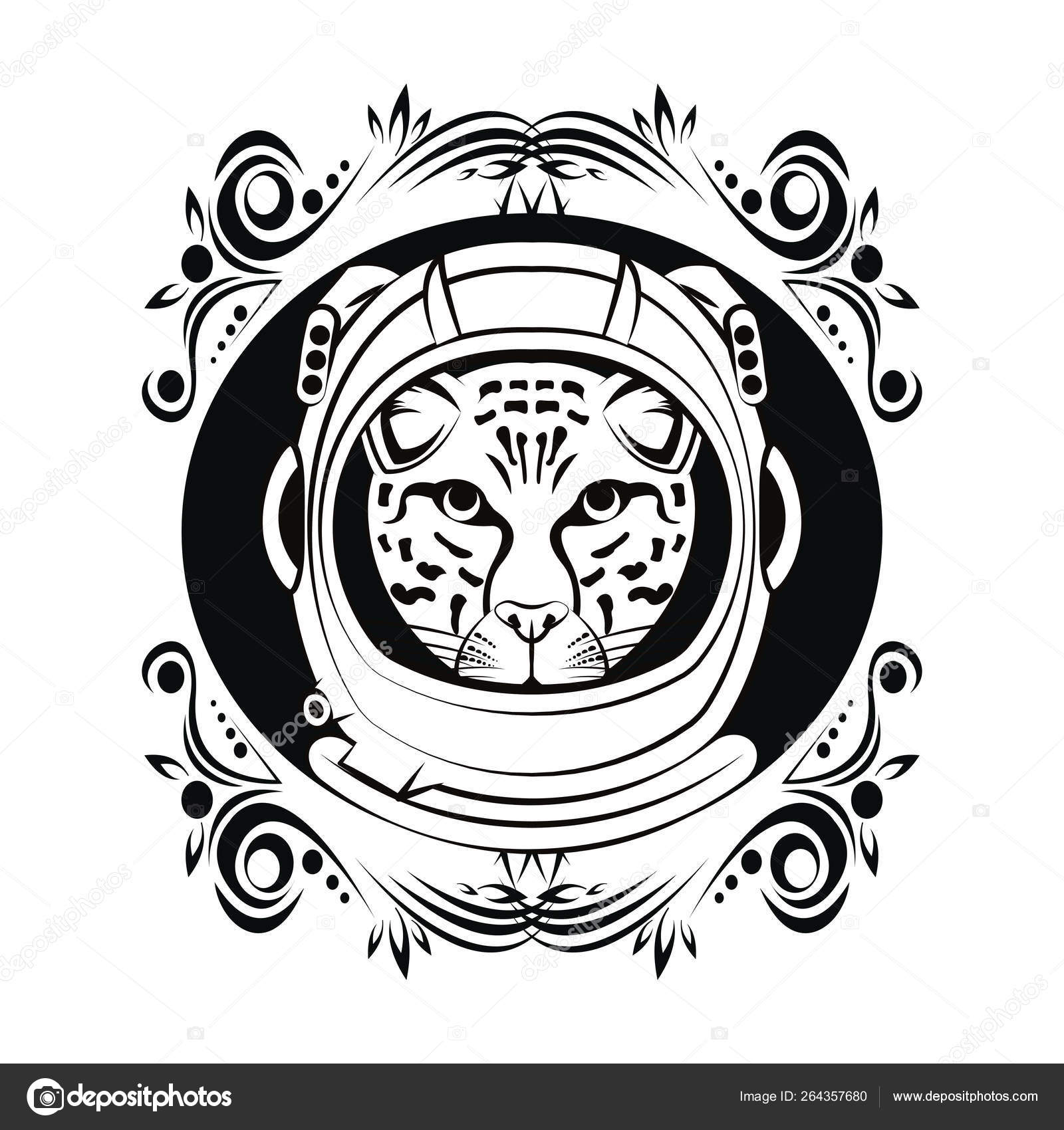 Leopard face cool sketch Stock Vector by ©jemastock 264357680