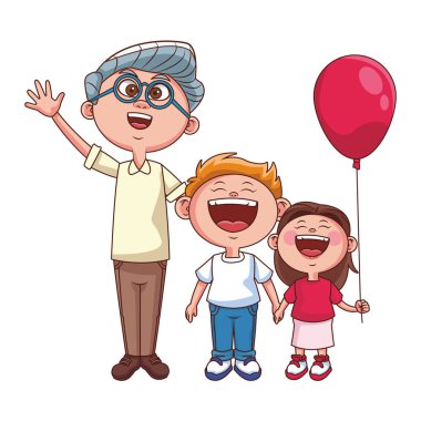 Büyükanne ve büyükbabalar ve torunlar