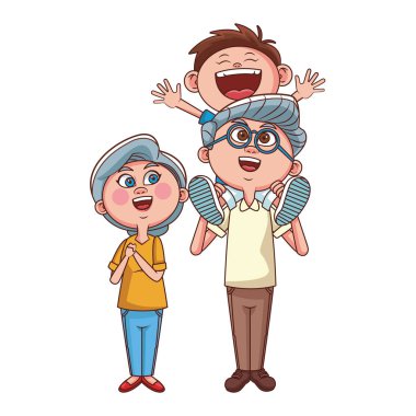 Büyükanne ve büyükbabalar ve torunlar