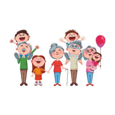 Büyükanne ve büyükbabalar ve torunlar