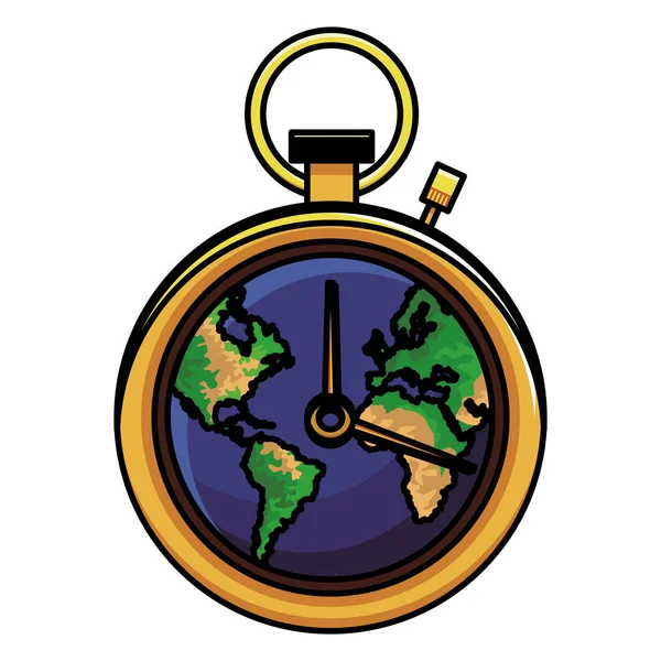 世界ヴィンテージ時計 — ストックベクタ