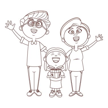 Büyükanne ve büyükbabalar ve torunlar