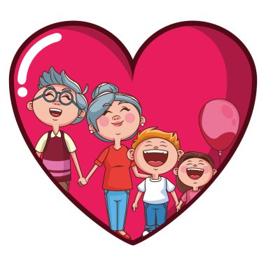 Büyükanne ve büyükbabalar ve torunlar