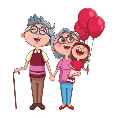 Büyükanne ve büyükbabalar ve torunlar