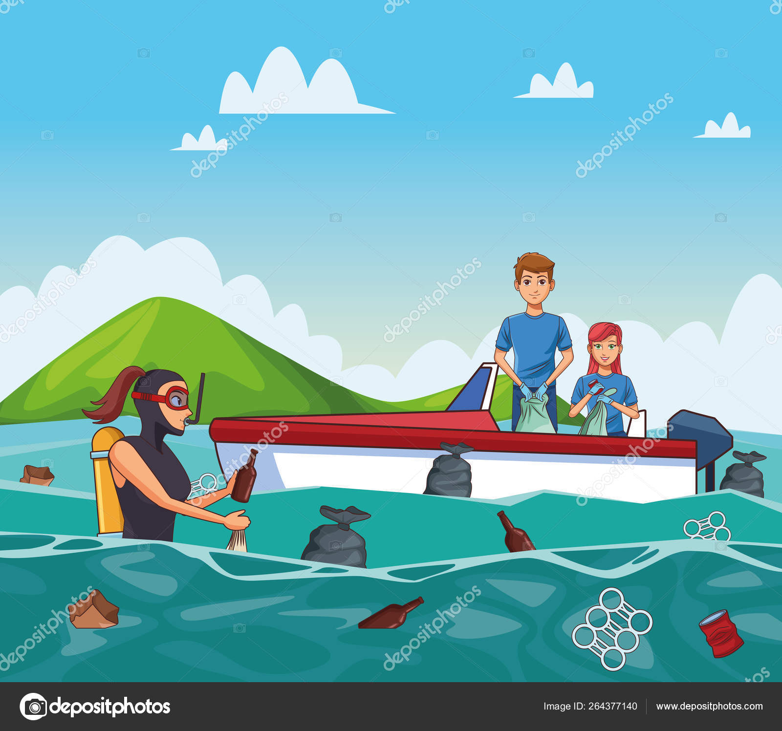 Basura de playa imágenes de stock de arte vectorial | Depositphotos Basura de playa imágenes de stock de arte vectorial | Depositphotos