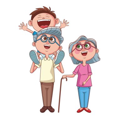 Büyükanne ve büyükbabalar ve torunlar