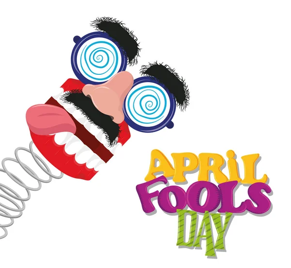 4月愚か者の日カード — ストックベクタ