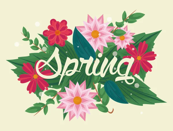 Lente bloemen banner — Stockvector