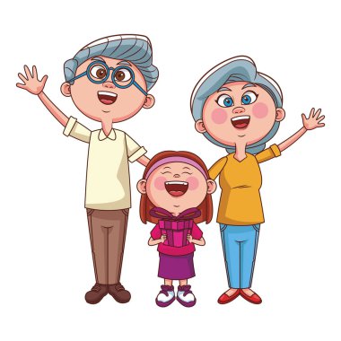Büyükanne ve büyükbabalar ve torunlar
