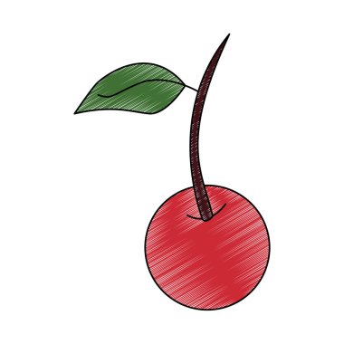 Kiraz doğal meyve karalama