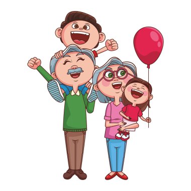 Büyükanne ve büyükbabalar ve torunlar