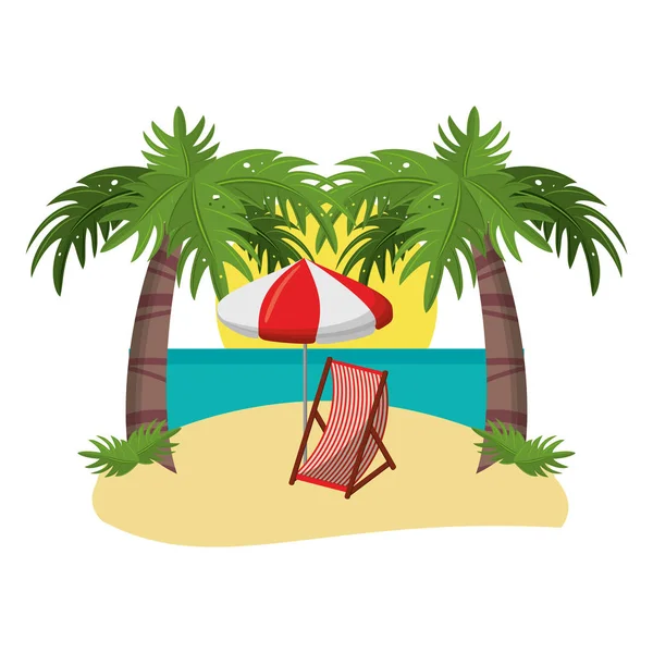 Letní a plážové cestování — Stockový vektor