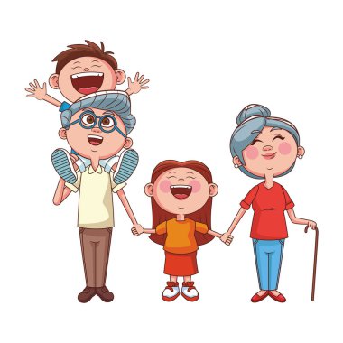 Büyükanne ve büyükbabalar ve torunlar