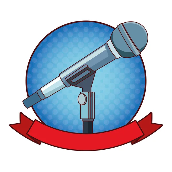 Значок иконки микрофона — стоковый вектор