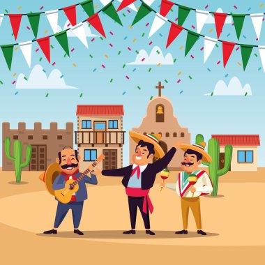 Meksikalılar cinco de mayo karikatür