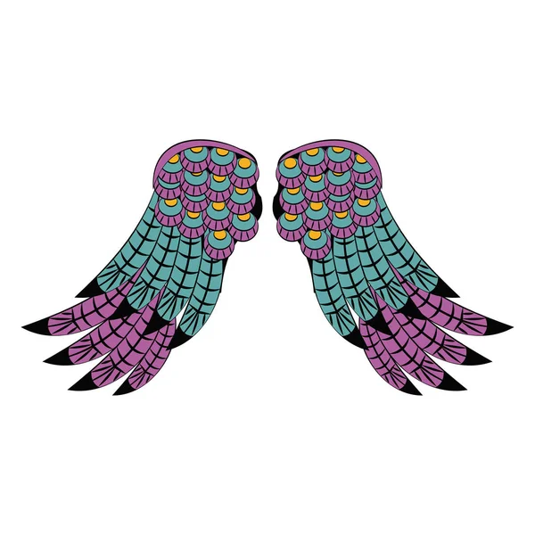 Bird wings isolated — Stock Vector