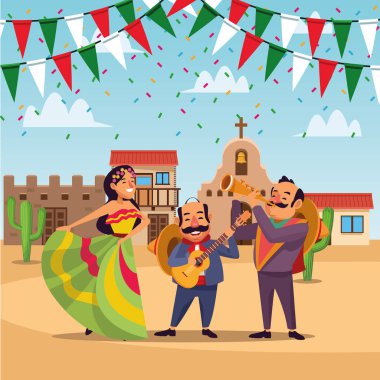 Meksikalılar cinco de mayo karikatür
