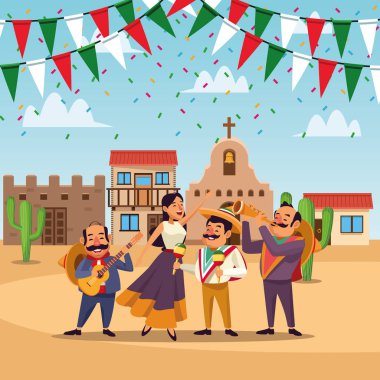 Meksikalılar cinco de mayo karikatür