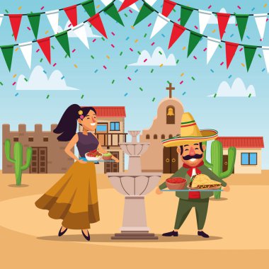 Meksikalılar cinco de mayo karikatür