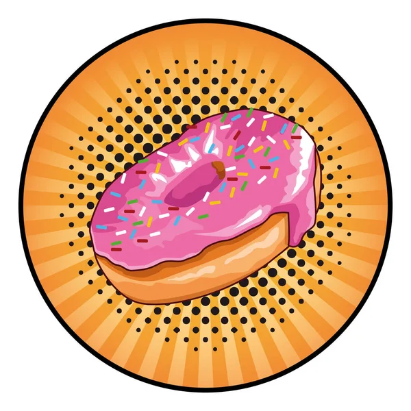 Icône donut icône ronde — Image vectorielle