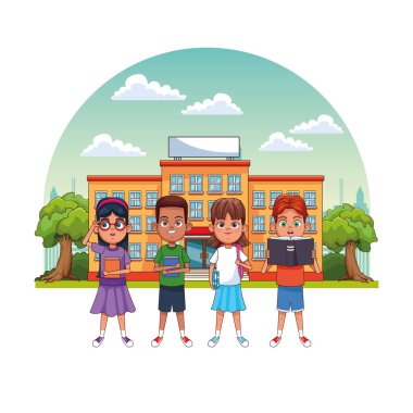 Okuldaki çocuk öğrenciler