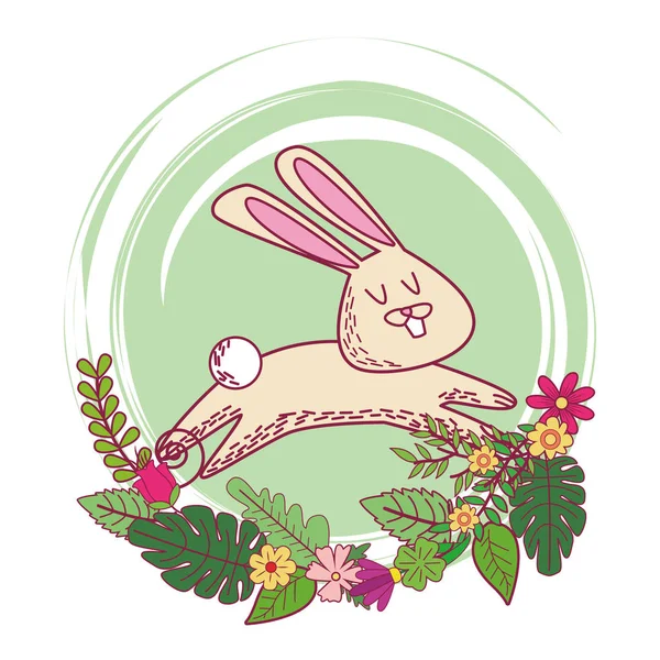 Roztomilý kreslený králík — Stockový vektor