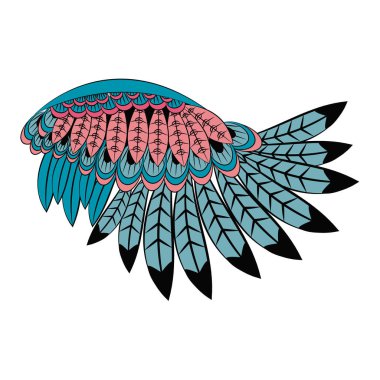 Kuş kanatları izole