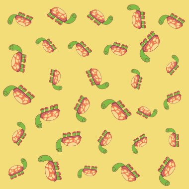 kaplumbağa sevimli karikatür desen arka plan