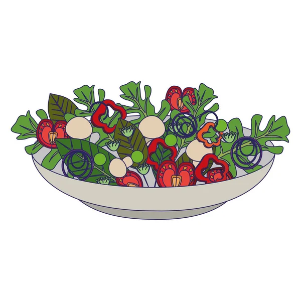 Egészséges saláta zöldség — Stock Vector