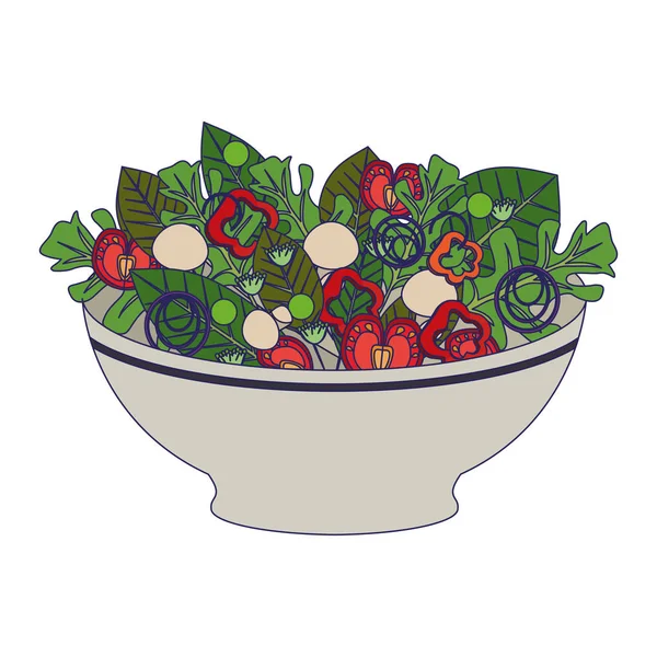 Zdrowa sałatka z warzywami — Wektor stockowy