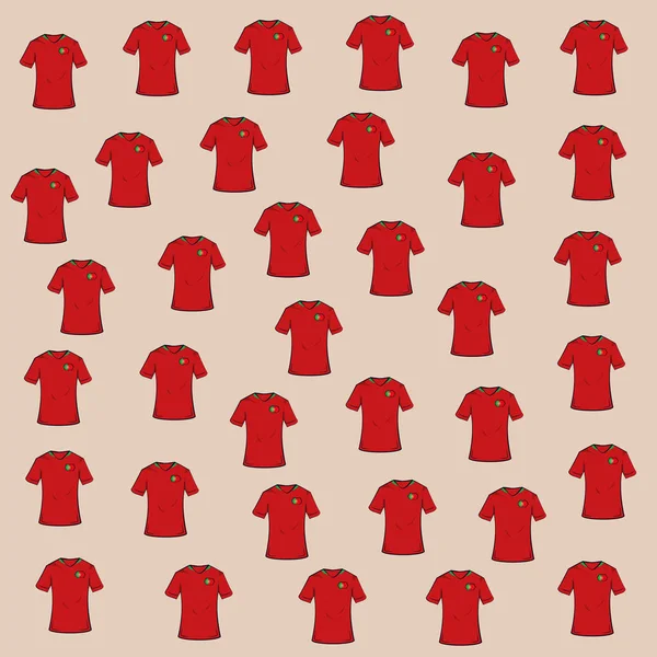 サッカーTシャツの背景 — ストックベクタ