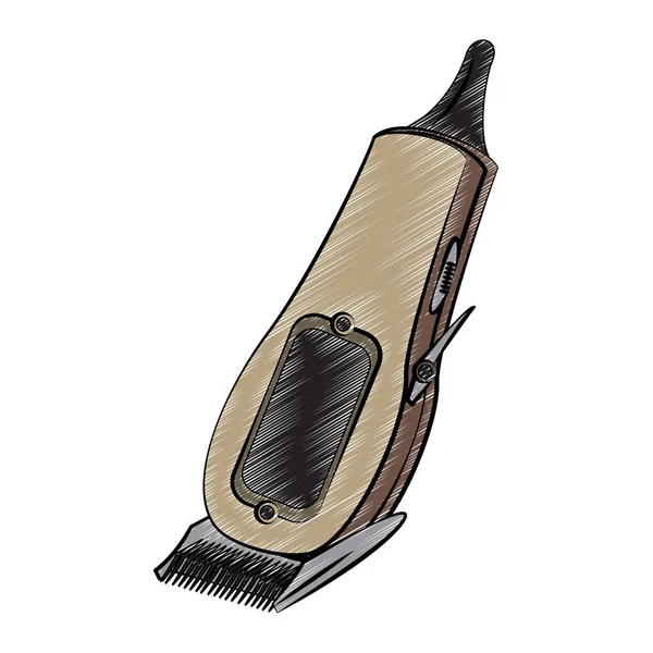 Máquina de corte de pelo garabato aislado — Vector de stock