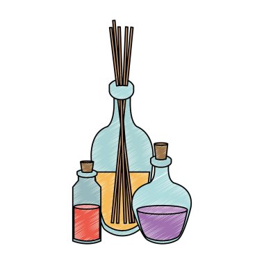 Spa yağ şişesi karalama