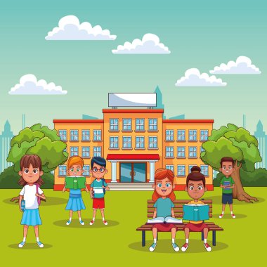 Okuldaki çocuk öğrenciler