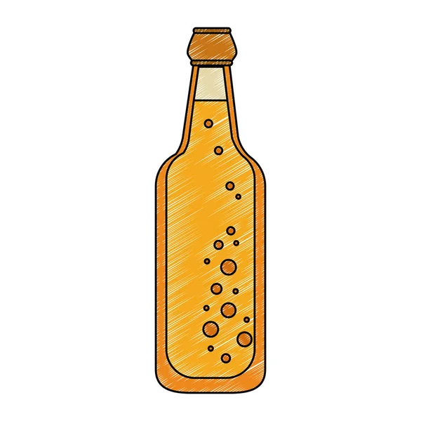Bira cam şişe karalama — Stok Vektör