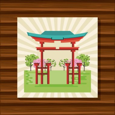 Doğada Japon tapınağı