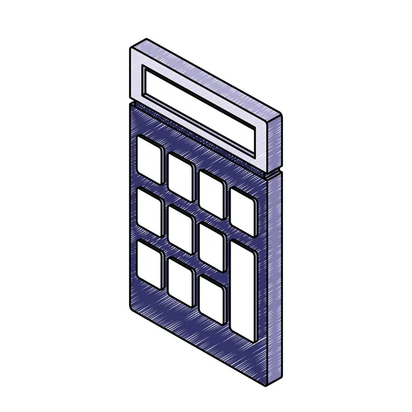 Изометрический символ калькулятора — стоковый вектор